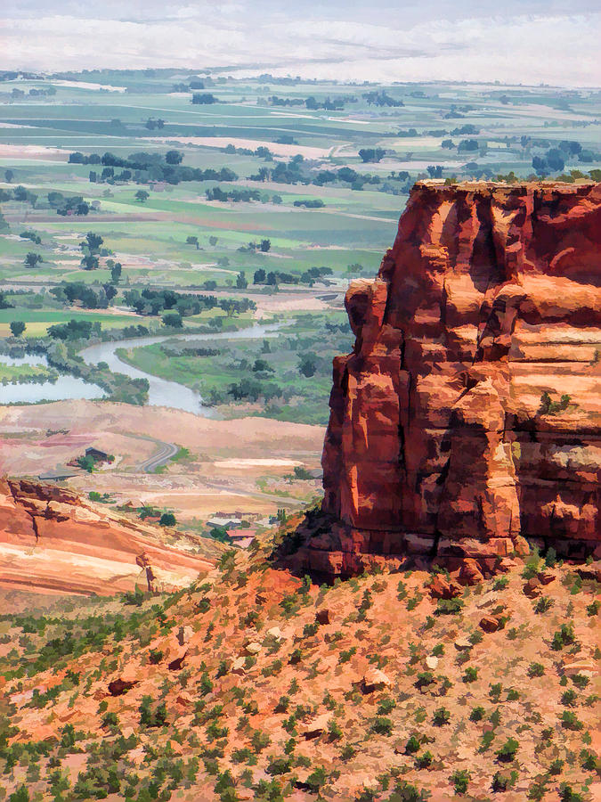 Colorado National Monument Painting - Colorado National Monument Grand Junction View by Christopher Arndt