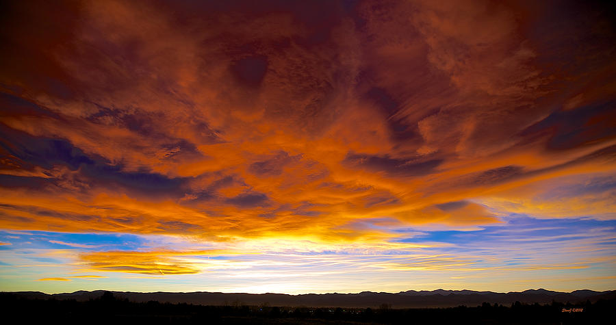 Colorado November Sunset Photograph by Stephen Johnson