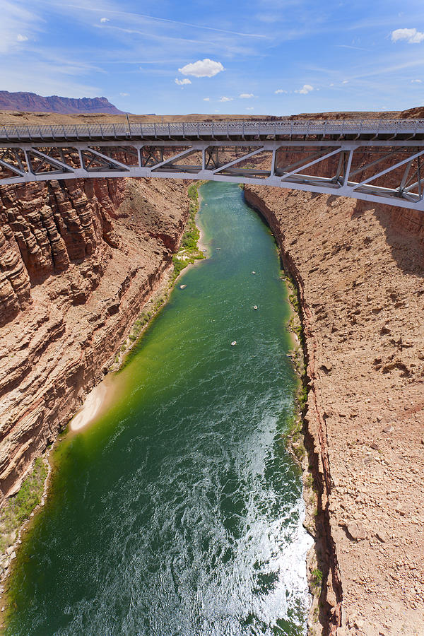 Nature Photograph - Colorado River and Navajo Bridge by Alexey Stiop