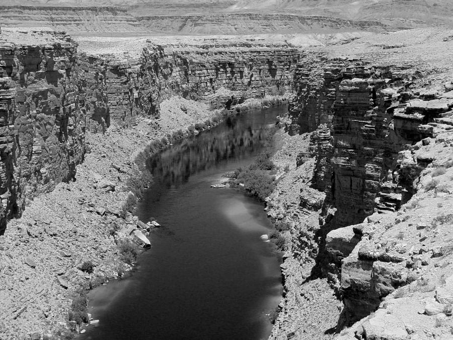 Colorado River bw 2 Photograph by Elizabeth Sullivan