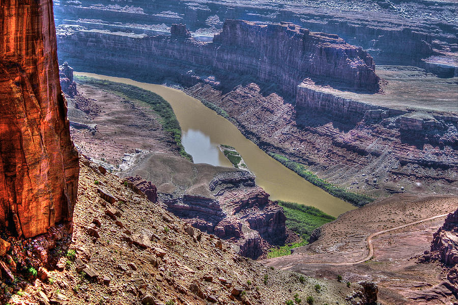 Colorado River from Dead Horse Point Photograph by SC Heffner