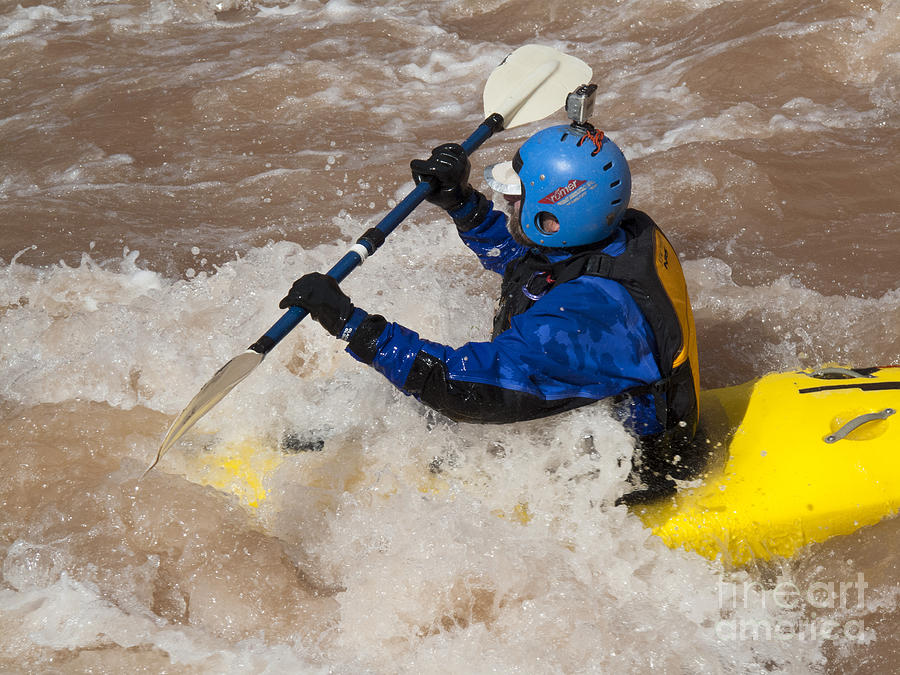 Colorado River Kayaker Photograph by Jim West