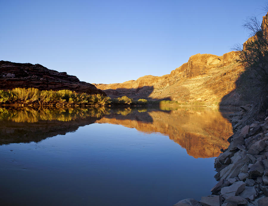 Colorado River Reflection Photograph by Brian Kamprath