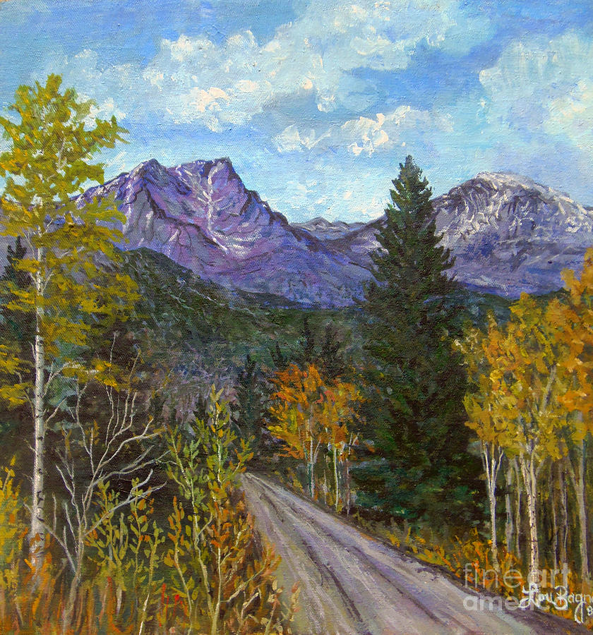 Colorado Road Painting by Lou Ann Bagnall