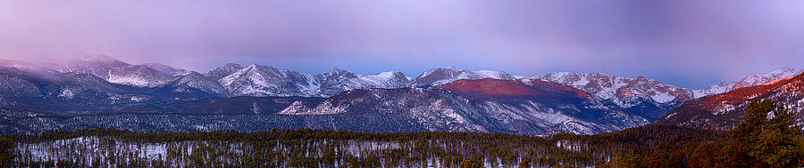 Colorado Rocky Mountain Continental Divide Sunrise Panorama Photograph by James BO Insogna