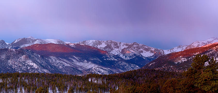 Colorado Rocky Mountain Continental Divide Sunrise Panorama Pt2 Photograph by James BO Insogna