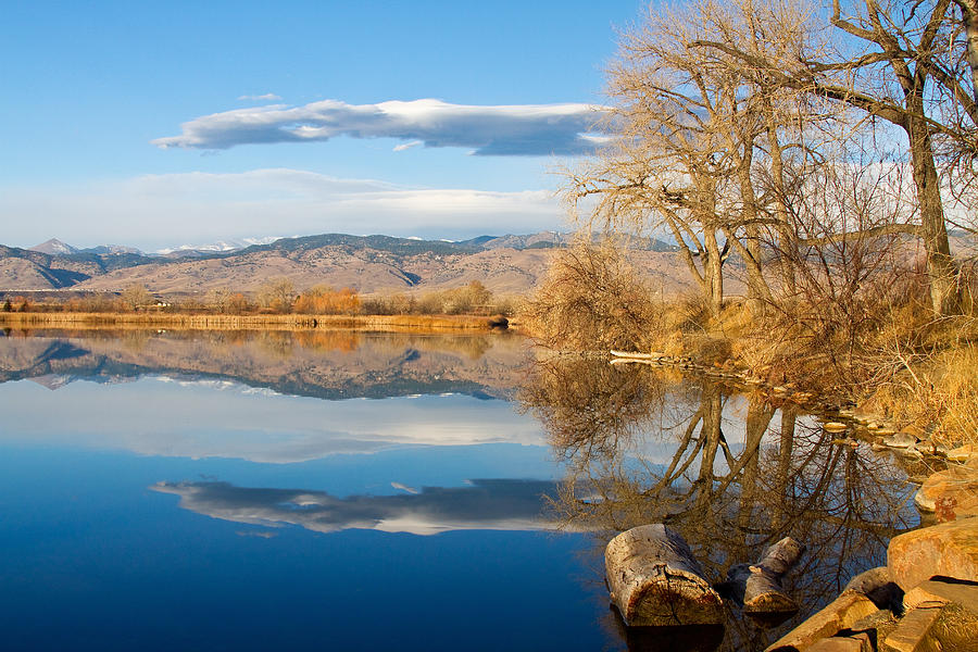 Colorado Rocky Mountain Lake Reflection View Photograph