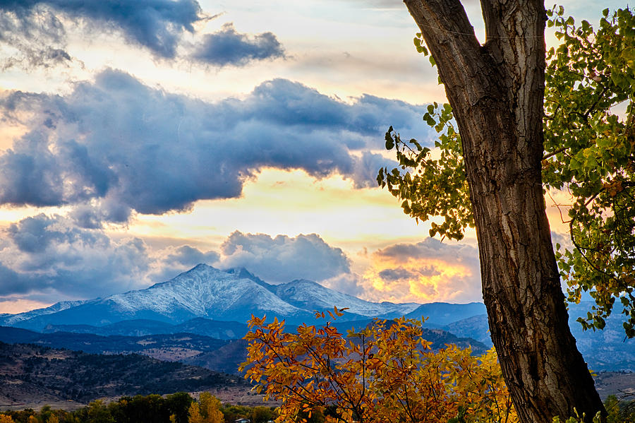 Colorado Rocky Mountain Twin Peaks Autumn View Photograph by James BO Insogna