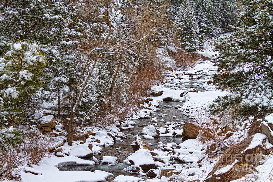 Colorado St Vrian Winter Scenic Landscape View Photograph by James BO Insogna