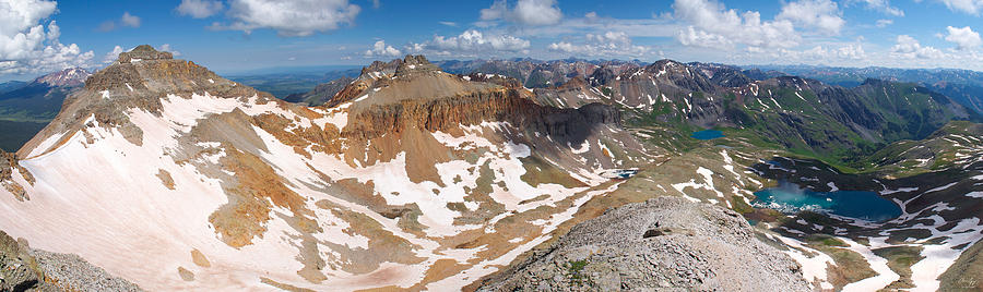 Colorado Summit Panorama - Fuller Peak  Photograph by Aaron Spong