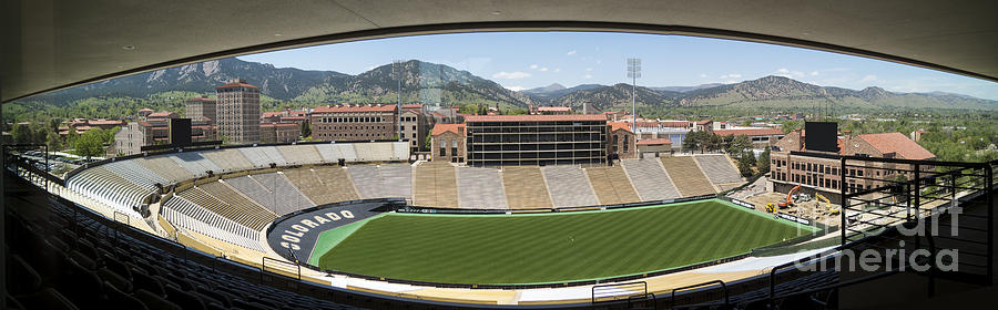 Colorado University Stadium Digital Art by Jon Munson II