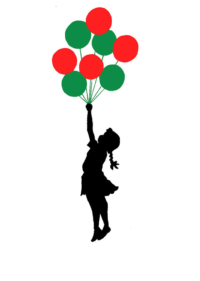 Colored Balloons Girl Photograph by Munir Alawi