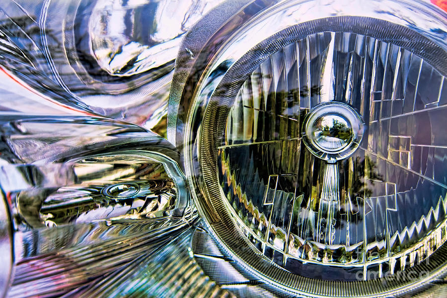 Colored Chrome Abstract Photograph by Lawrence Burry