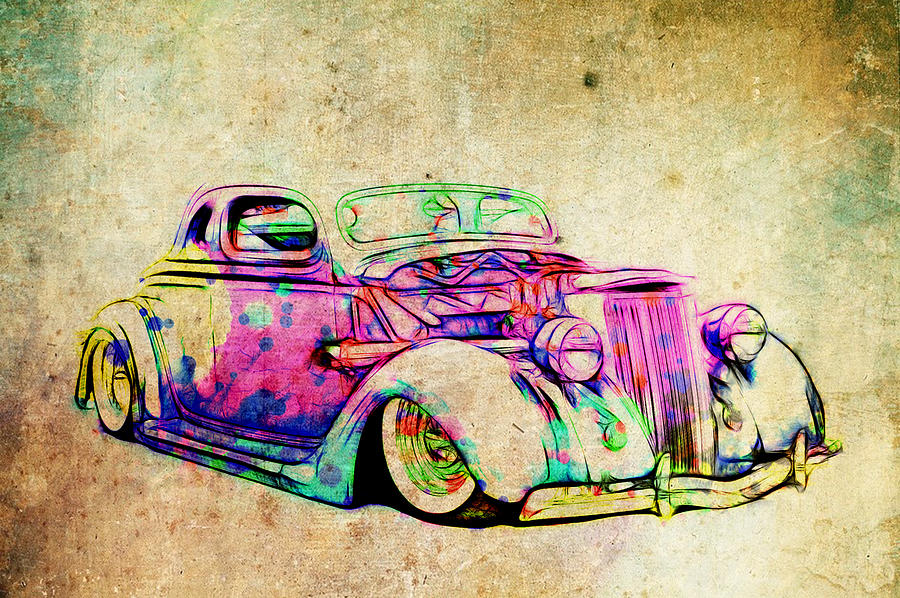 Colored Ford Coupe Photograph by Steve McKinzie