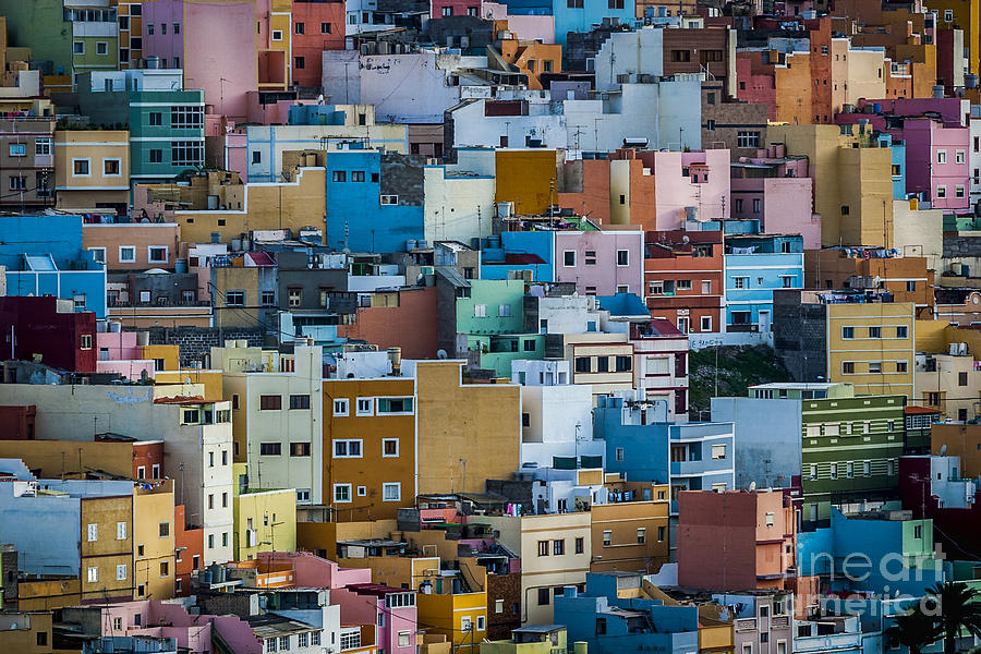 Colored Houses San Juan Las Palmas Spain Photograph by Pablo Avanzini