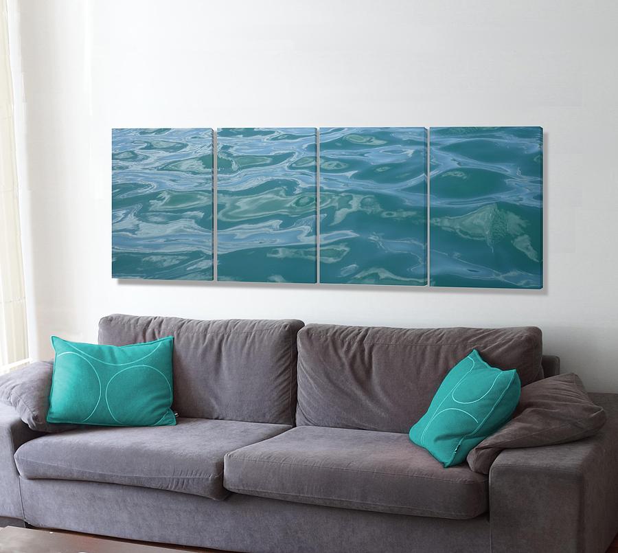 Colored Natural Wave on Wall Photograph by Stephen Jorgensen