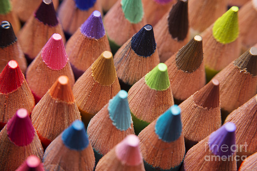 Colored Pencils  3 Photograph by Art Whitton