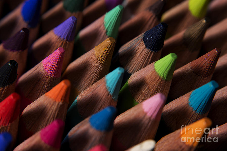 Colored Pencils 5 Photograph by Art Whitton