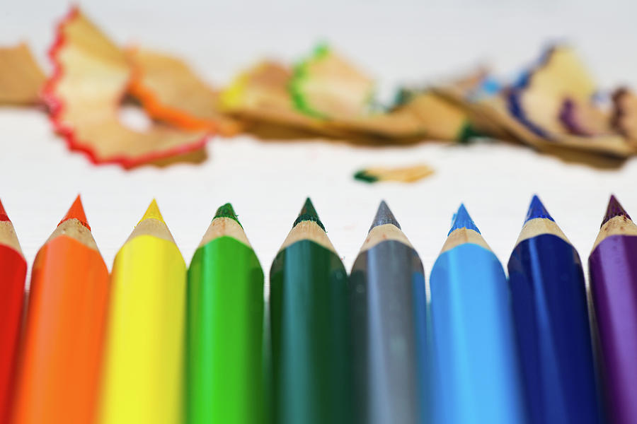 Colored Pencils Photograph by Deimagine