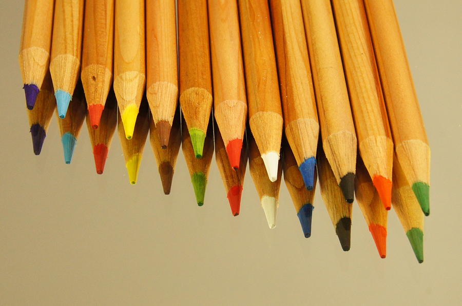 Colored Pencils Photograph by Kathy Churchman