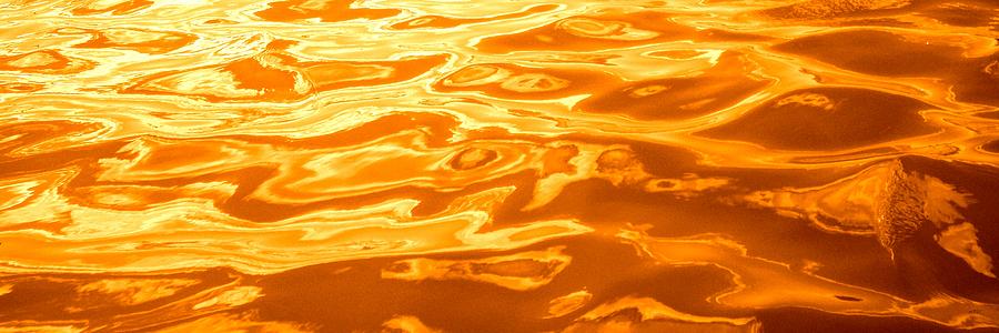 Colored Wave Long Orange Photograph by Stephen Jorgensen