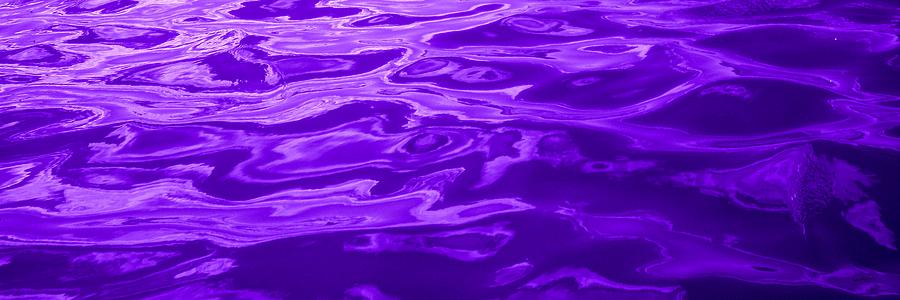 Colored Wave Long Purple Photograph by Stephen Jorgensen