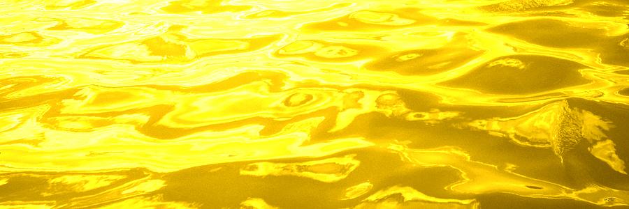 Colored Wave Long Yellow Photograph by Stephen Jorgensen