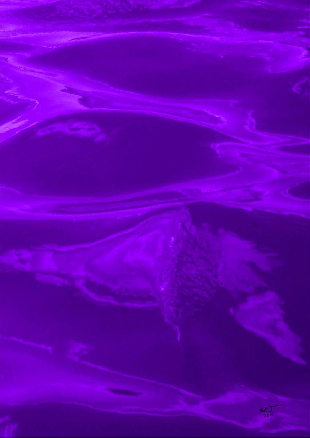 Colored Wave Purple Panel Four Photograph by Stephen Jorgensen