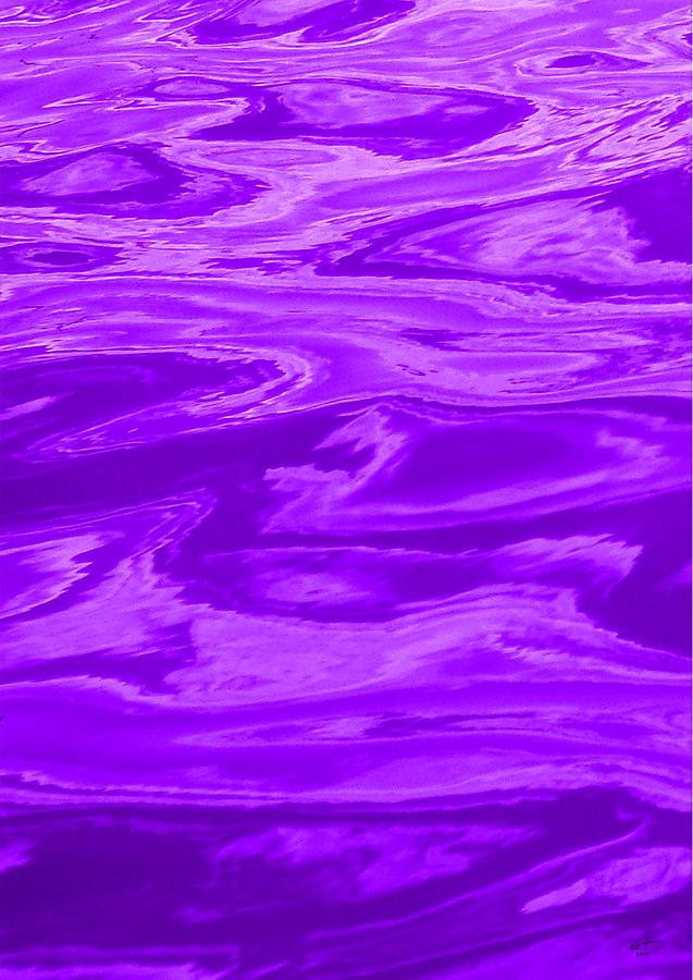 Colored Wave Purple Panel One Photograph by Stephen Jorgensen