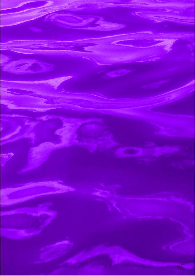 Colored Wave Purple Panel Three Photograph by Stephen Jorgensen