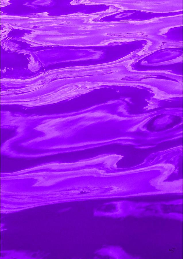 Colored Wave Purple Panel Two Photograph by Stephen Jorgensen