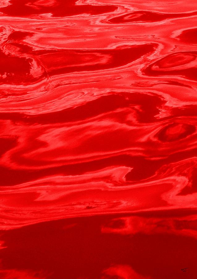 Colored Wave Red Panel Two Photograph by Stephen Jorgensen