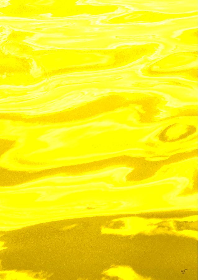 Colored Wave Yellow Panel Two Photograph by Stephen Jorgensen