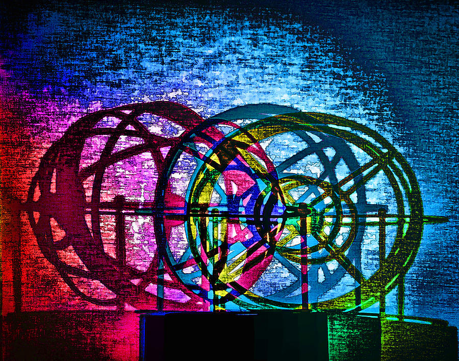 Colored Wheel Silhouettes.jpg Digital Art by Georgianne Giese