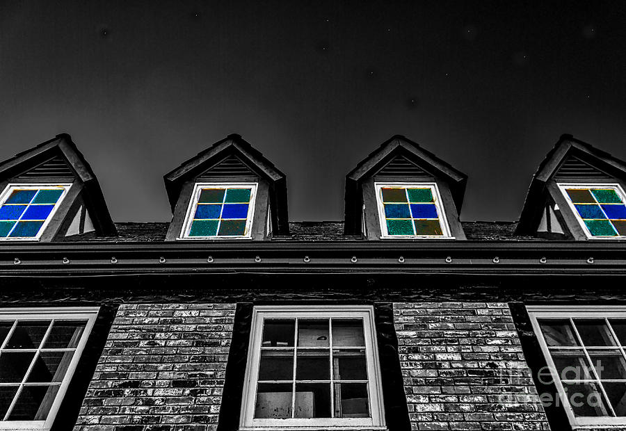 Colored Windows Photograph by Mitch Shindelbower