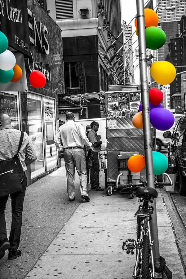 New York City Photograph - Colored With Balloons by Karol Livote