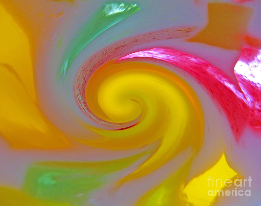 Abstract Photograph - Marble Jelly Swirl by Ausra Huntington nee Paulauskaite
