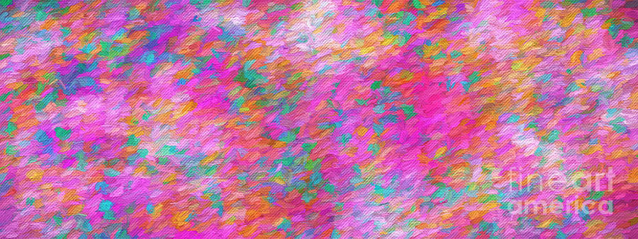 Colorful Abstract 105 Panorama Digital Art by Andee Design