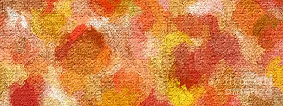 Colorful Abstract 110 Panorama Digital Art by Andee Design
