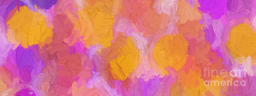 Colorful Abstract 117 Panorama Digital Art by Andee Design