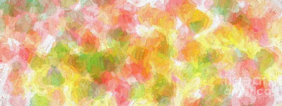 Colorful Abstract 118 Panorama Digital Art by Andee Design