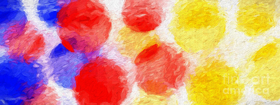 Colorful Abstract 123 Panorama Digital Art by Andee Design
