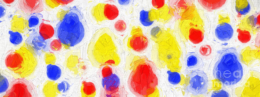 Colorful Abstract 124 Panorama Digital Art by Andee Design