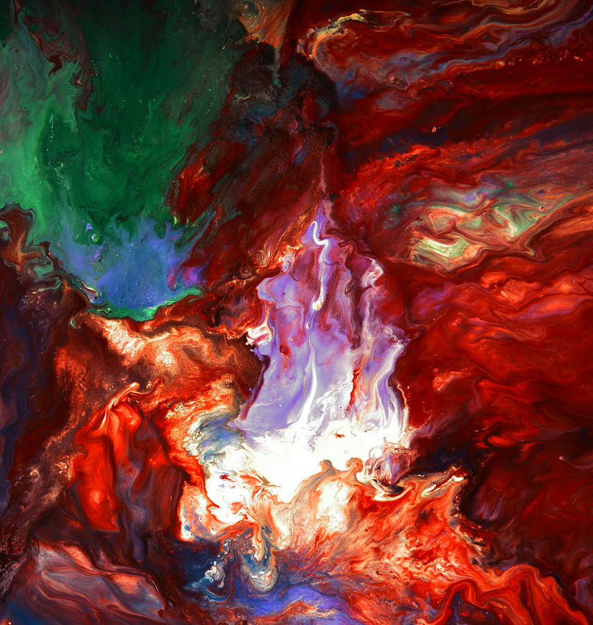 Colorful Abstract Art Deep Remedy by Kredart Painting by Serg Wiaderny