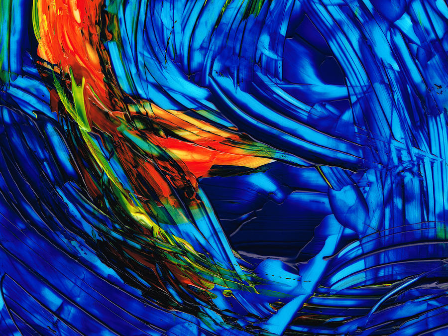 Colorful Abstract Art - Energy Flow 1 - By Sharon Cummings Painting by Sharon Cummings