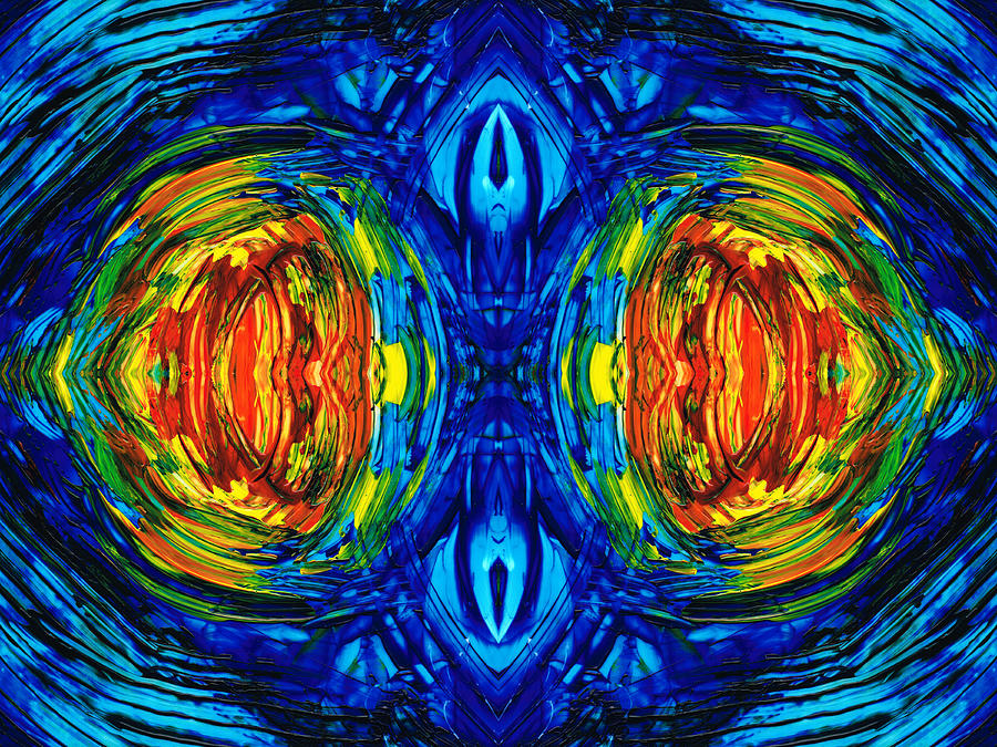 Colorful Abstract Art - Parallels - By Sharon Cummings  Painting by Sharon Cummings
