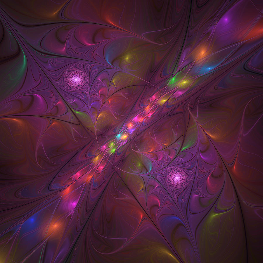 Colorful and luminous Fractal Art Digital Art by Gabiw Art