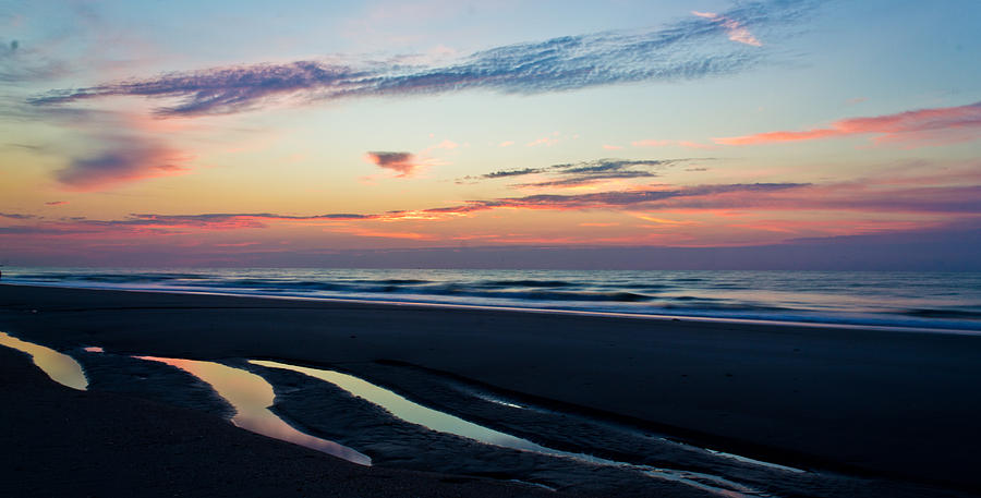 Colorful beach Sunrise Photograph by Jonny D