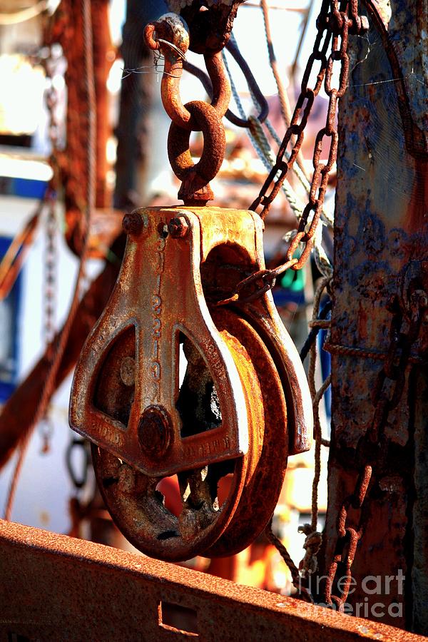 Colorful Boat Pully Photograph by Carol Groenen