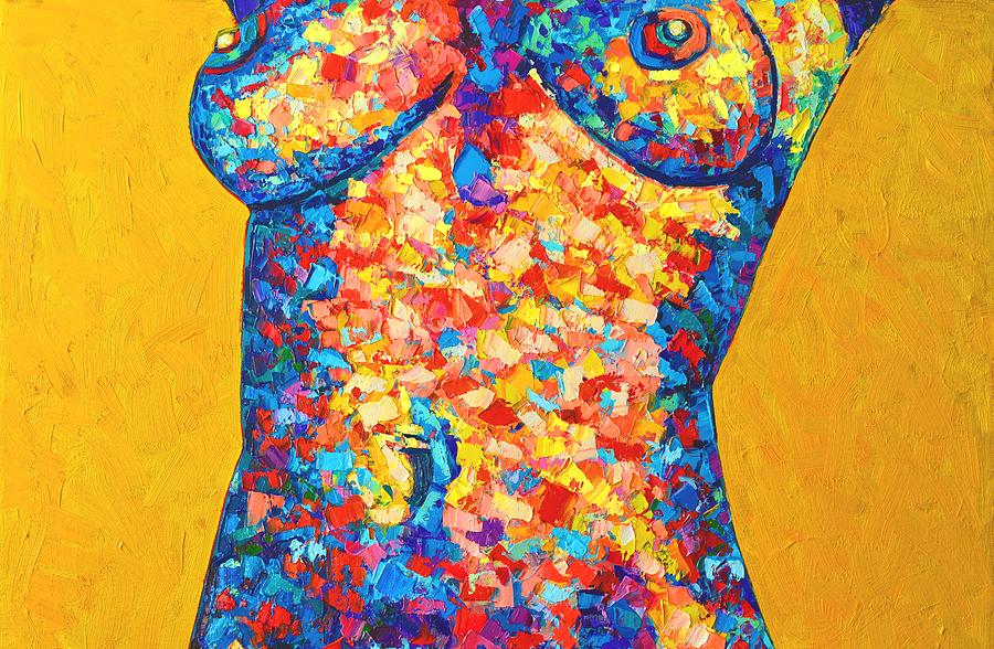 Nude Painting - Colorful Bodyscape 1 by Ana Maria Edulescu